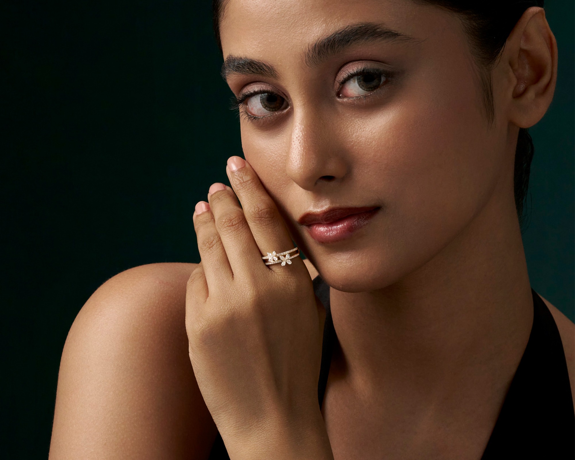 Latest Gold Floral Ring Designs For Women